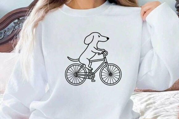 Dachshund Riding Bicycle Clipart Vector Review