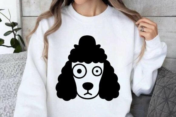 Funny Poodle with Hat Clipart Silhouette Review