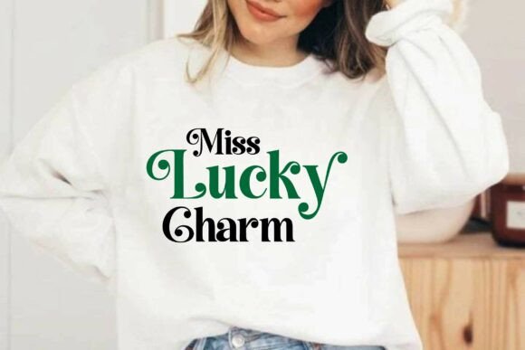 Miss Lucky Charm SVG PNG T-Shirt Design Review