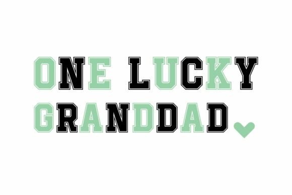 One Lucky Granddad SVG T-shirt Design Review
