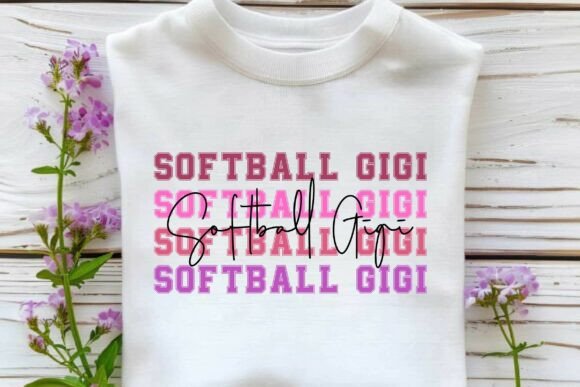 Softball Gigi SVG T-shirt Design Vector Review
