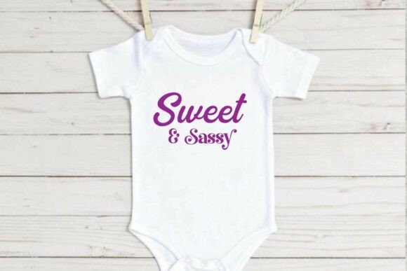 Sweet and Sassy SVG, Retro Baby Design