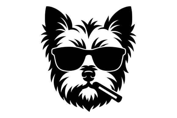 Yorkie Smoking Sunglass Svg Review